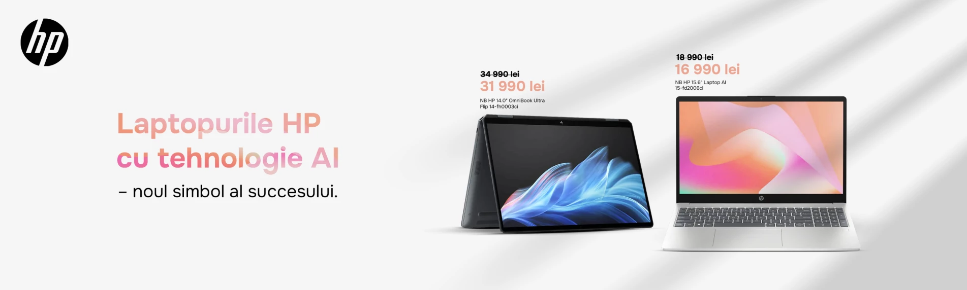 Laptopurile HP cu tehnologie AI – noul simbol al succesului.