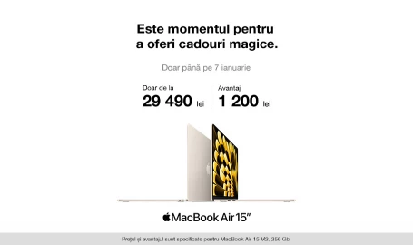 Este momentul pentru a oferi cadouri magice - alege MacBook Air15