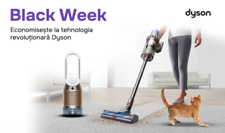 Black Week! Economisește la tehnologia revoluționară Dyson