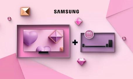 При покупке телевизора Samsung, Саундбар в подарок
