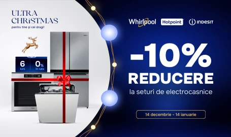 Christmas Whirlpool Hotpoint Indesit! -10% la seturi de electrocasnice!