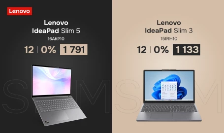 Lenovo IdeaPad Slim în rate 12 luni cu 0% dobândă