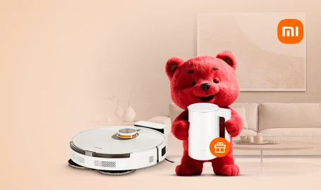 Электрочайник в подарок при покупке робота-пылесоса Xiaomi