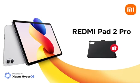 При покупке планшетов Redmi Pad 2 Pro чехол в подарок