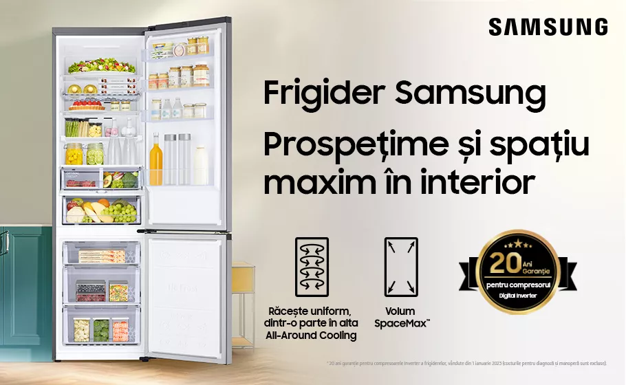 Frigider Samsung Prospețime și spațiu maxim în interior