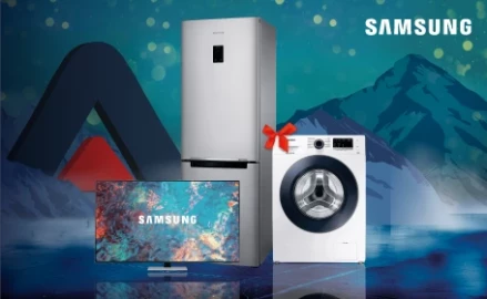 Samsung credit 0% 12 rate la tot asortimentul de electrocasnice