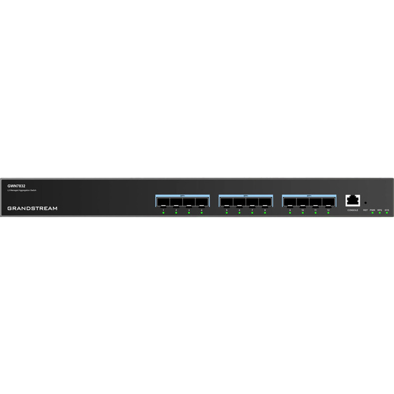 Switch de rețea Grandstream GWN7832, 12x 10Gbit SFP+