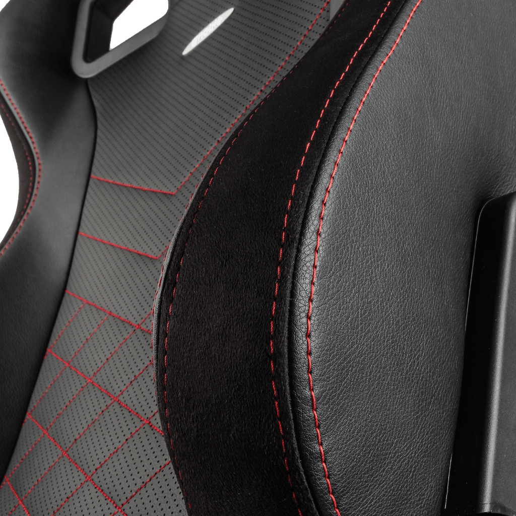 Игровое кресло Noblechairs Epic, Искусственная кожа, Черный/Красный