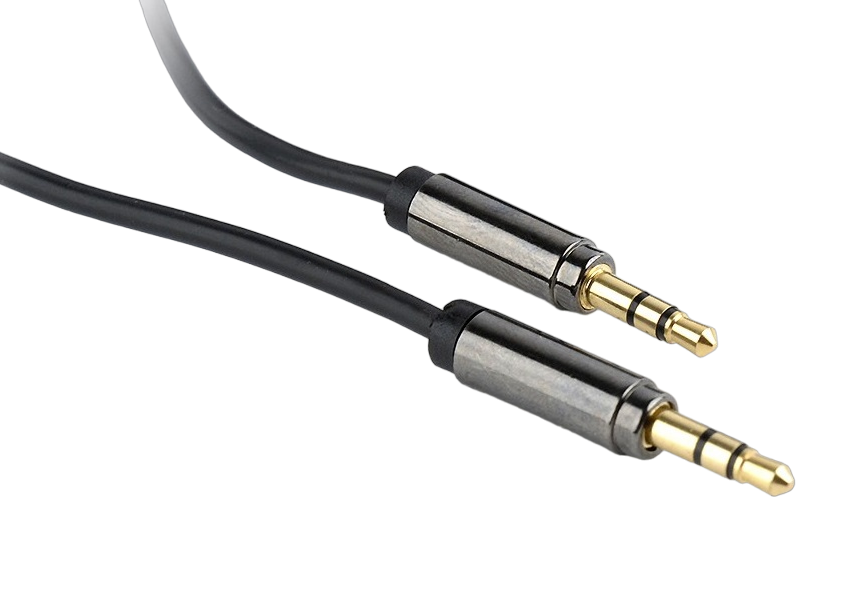 Cable 3.5mm jack - 3.5mm jack,  1.0m, 3pin, Cablexpert, Gold connectors, CCAP-444-1M