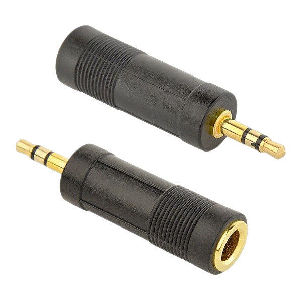 Audio adapter 6.35 mm socket to 3-pin*3.5 mm jack, Cablexpert A-6.35F-3.5M