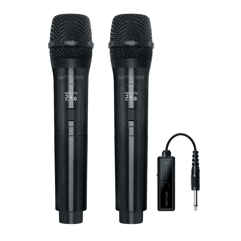 Karaoke Wireless Microphone  MUSE "MC-50 WI", 2 mic pack, Wireless reciver jack 6.35mm