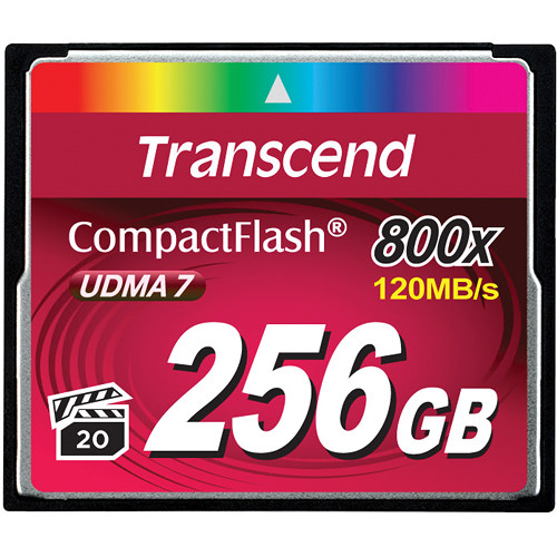 256GB  CompactFlash Card,  Hi-Speed  800X, Transcend 