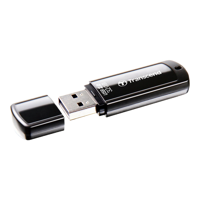 USB Flash накопитель Transcend JetFlash 350, 32Гб, Чёрный