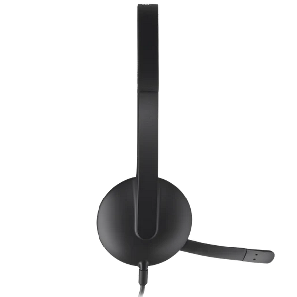 Гарнитуры для Колл-центров Logitech H340, Проводной аналоговый, Чёрный