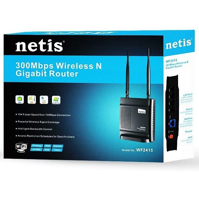 Netis WF2415, IEEE 802.11b, IEEE 802.11g, IEEE 802.11n