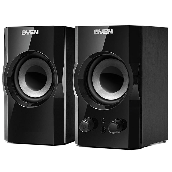Компьютерные колонки 2.0 SVEN SPS-606, Чёрный