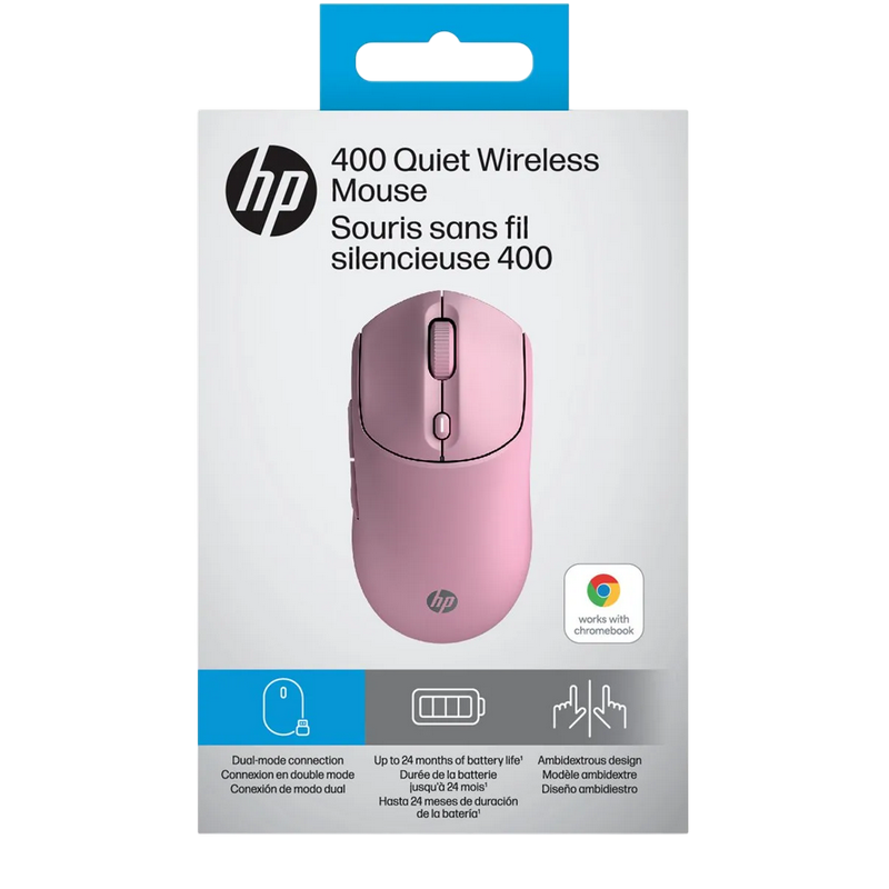 Mouse HP 400 Quiet Fără fir Roz