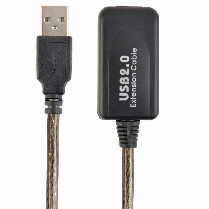 Cable USB,USB AM/AF, 5.0 m, Active  USB2.0, Cablexpert, UAE-01-5M