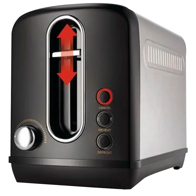 Toaster Gorenje T1100CLBK, Oțel inoxidabil