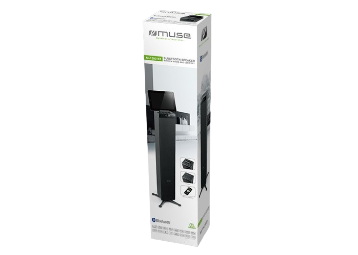 Audio System MUSE M-1280 BT, Audio Tower: Bluetooth/USB/SD/FM/NFC