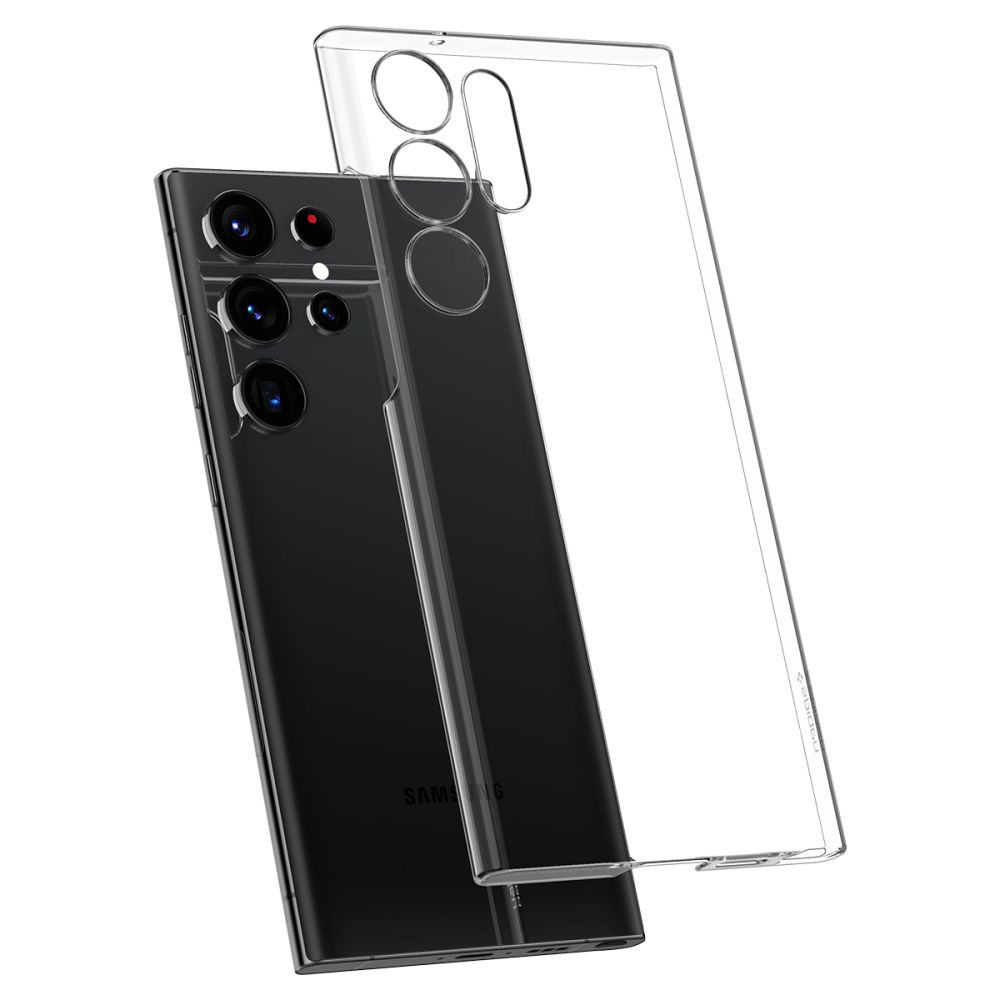 Spigen Samsung S23 Ultra, Airskin, Crystal Clear