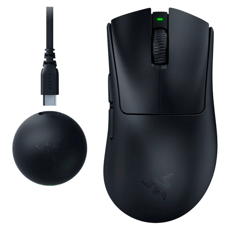 Gaming Mouse Razer DeathAdder V4 Pro Cu fir / Fără fir Negru