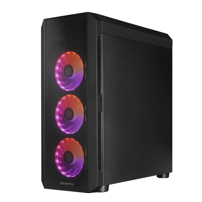 Компьютерный корпус Chieftec GL-04B-OP, Midi-Tower, ATX, Чёрный