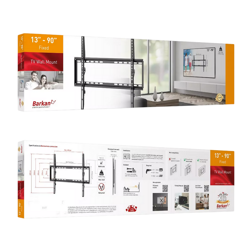 Кронштейн для телевизора BARKAN E407 Черный