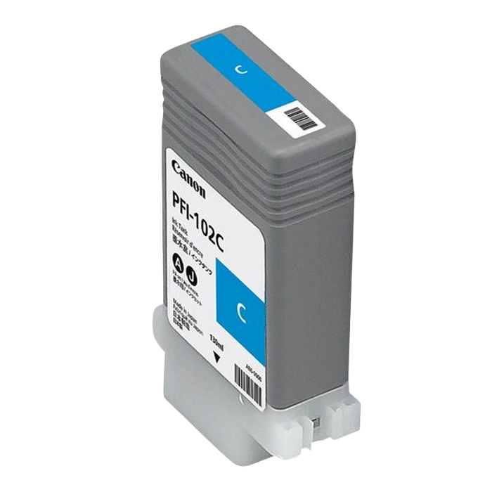 Ink Cartridge Canon PFI-102C cyan,130ml for iPF765,760,755,750,720,710,700,655,650,610,605