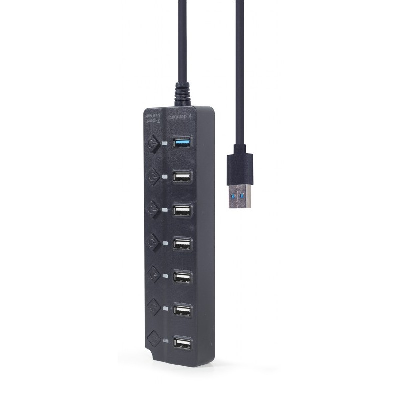 USB 2.0 Hub 7-port with switches, Gembird