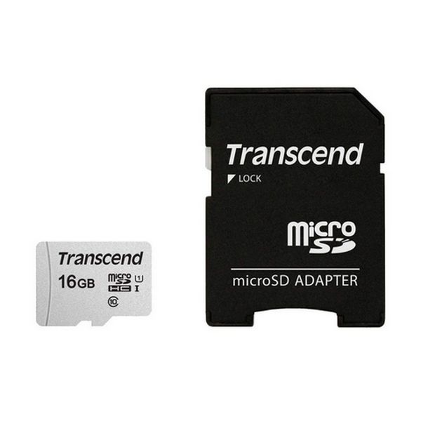 .16GB MicroSD (Class 10) UHS-I (U1),+SD adapter Transcend 