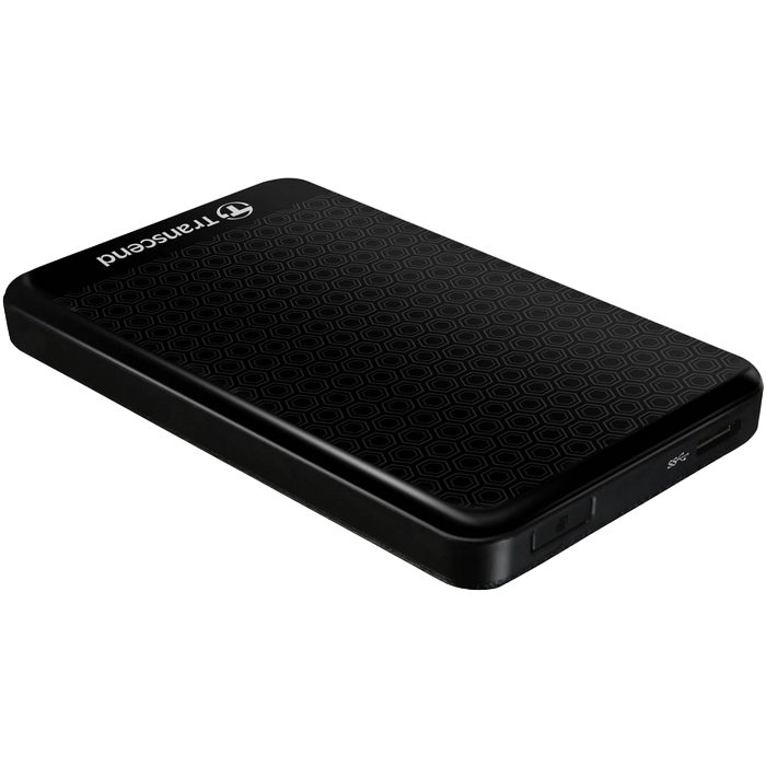 HDD portabil extern Transcend StoreJet 25A3, 1 TB, Negru (TS1TSJ25A3K)
