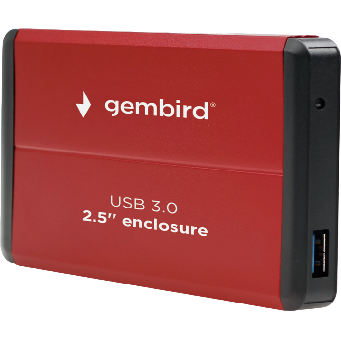 Внешний корпус Gembird EE2-U3S-2-R, Красный (EE2-U3S-2-R)