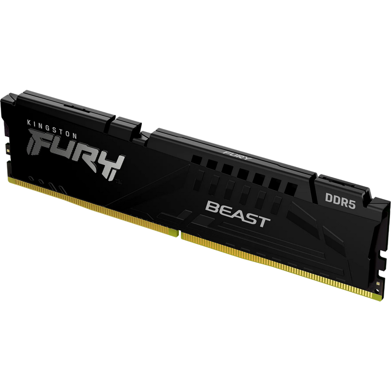 16GB DDR5-5200MHz  Kingston FURY Beast (KF552C40BB-16), CL40-40-40, 1.25V, Intel XMP 3.0, Black