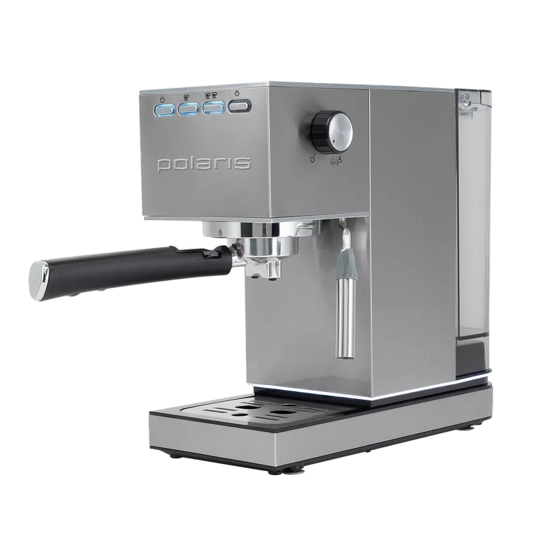 Cafetiera manuala Polaris PCM1542E, 1350W, Oțel inoxidabil