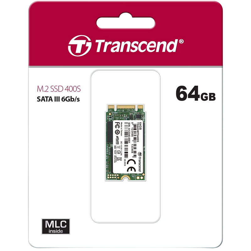 Накопитель SSD Transcend 400S, 64Гб, TS64GMTS400
