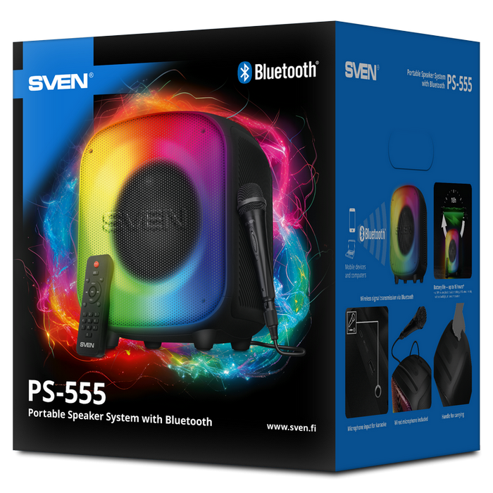 Boxă portabilă SVEN PS-555 Negru