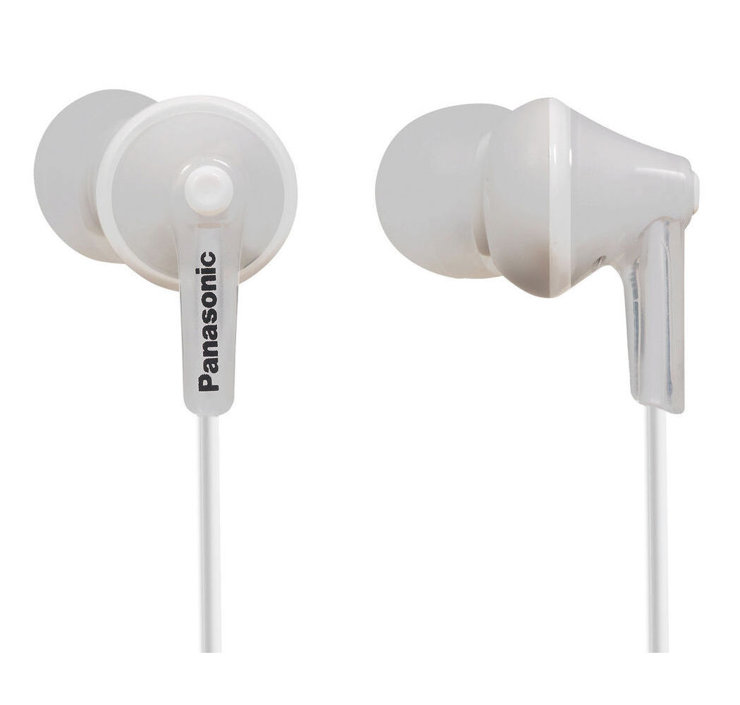  Earphones Panasonic RP-HJE125E-W White, w/o Mic, 1 x mini-jack 3.5mm