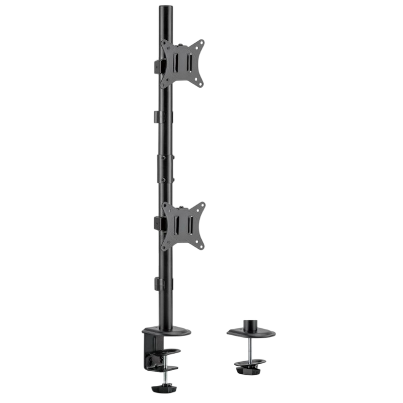 Suport birou pentru monitoare Gembird MA-D2-02 Negru