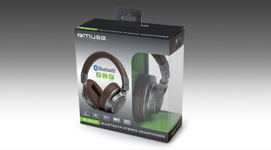 Bluetooth Headphones MUSE M-278 BT Brown