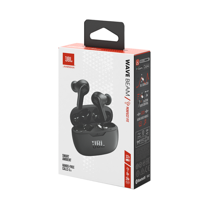 True Wireless JBL Wave Beam, Black, TWS Headset
