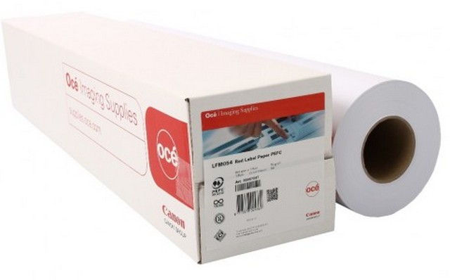 LFM054 Oce Red Label Paper 75 g, 841 mm, 200 m, Roll 