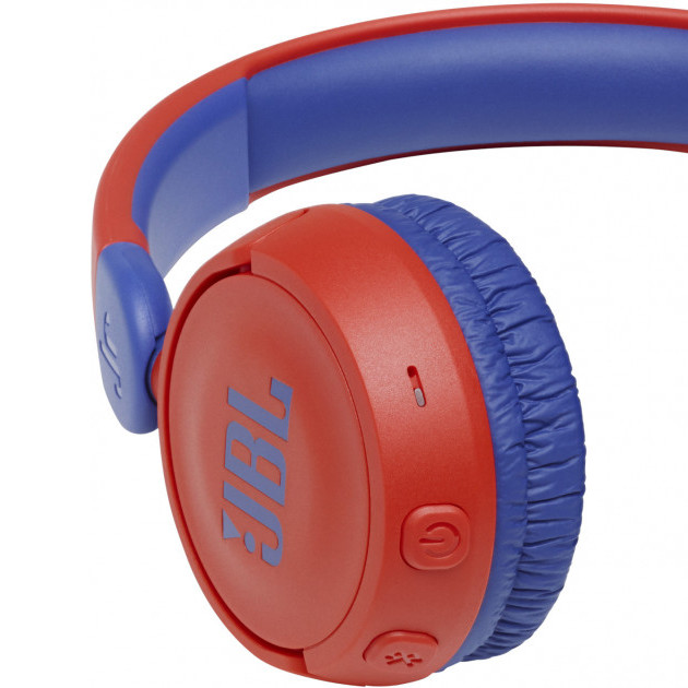 Детские наушники JBL JR310, Bluetooth/Проводное аналоговое, Красный