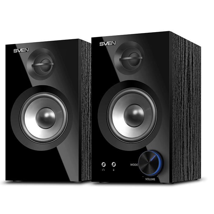 Компьютерные колонки 2.0 SVEN SPS-621, Чёрный