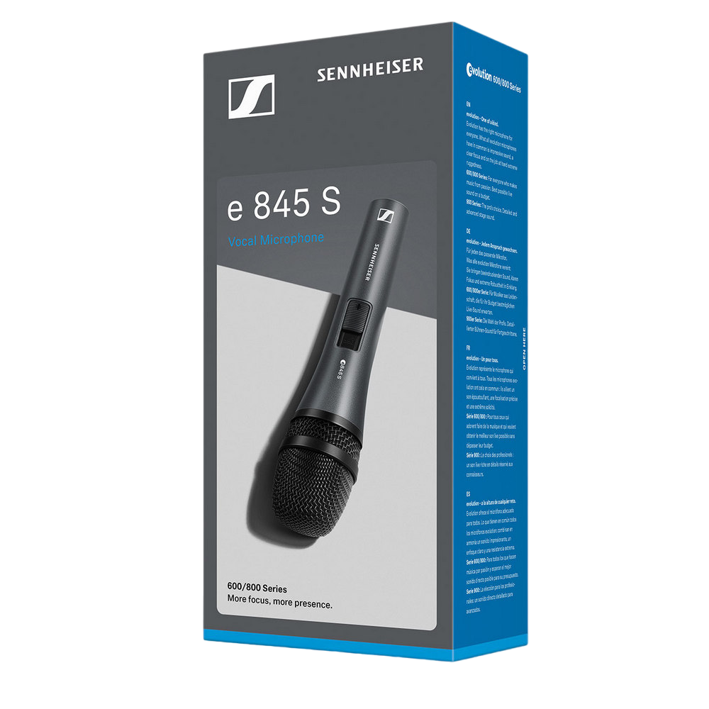 Microphone  Sennheiser "E 845-S". 40 – 16000 Hz, cable XLR-3