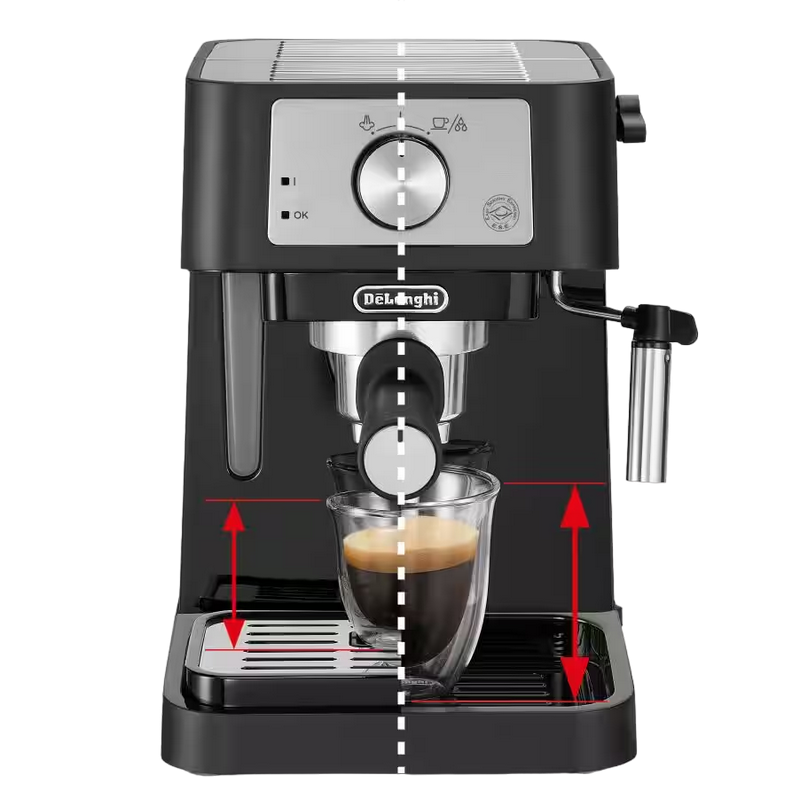 Cafetiera manuala DeLonghi EC260BK, 1100W, Negru