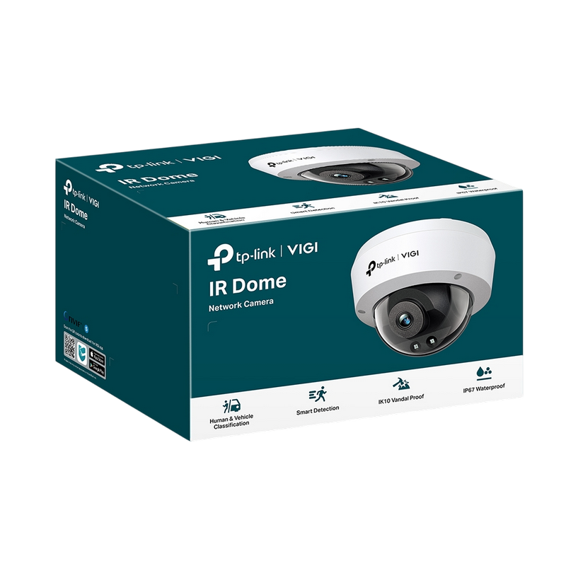 TP-Link Dome Outdoor Network Camera, "VIGI C230", 2.8mm, 3MP, IK10, IP67, Mic, PoE