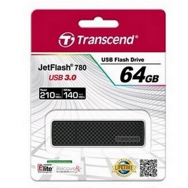 Memorie USB Transcend JetFlash 780, 64GB, Negru