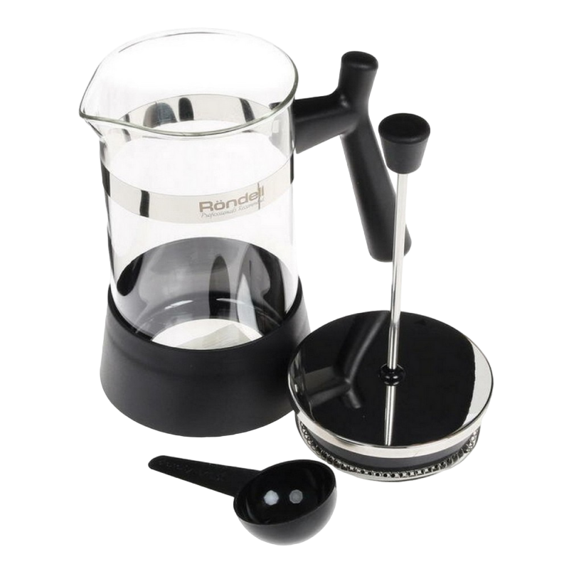 Cafetiera French Press Rondell RDS-426, 0,6L, Negru