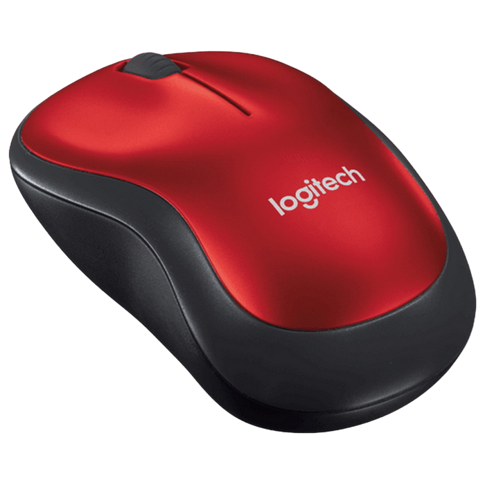Беcпроводная мышь Logitech M185, Красный
